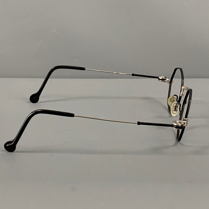 ANNE ET VALENTIN Black Silver Two Tone Metal Frames