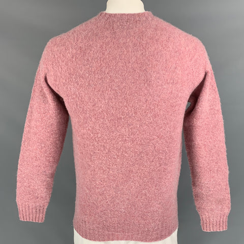 HARLEY Size L Rose Knitted Wool Crew-Neck Sweater