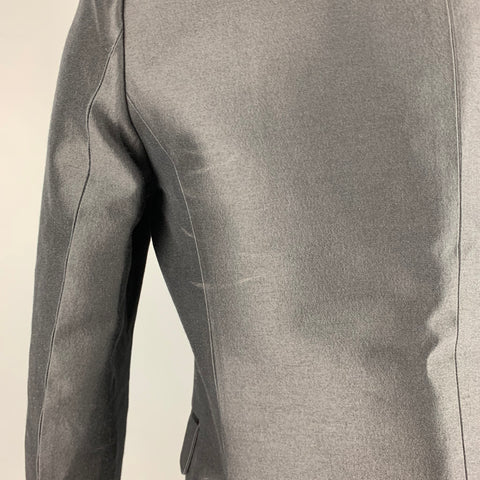 DSQUARED2 Size 38 Black Wool Silk Double Breasted Sport Coat