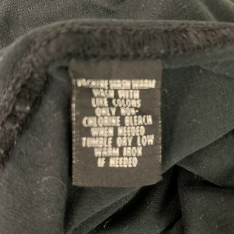 RALPH LAUREN Size M Black Solid Cotton Epaulettes Long Sleeve Shirt
