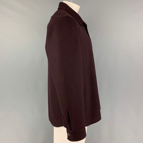 JIL SANDER Size 46 Brown Wool Polyamide Worker Jacket