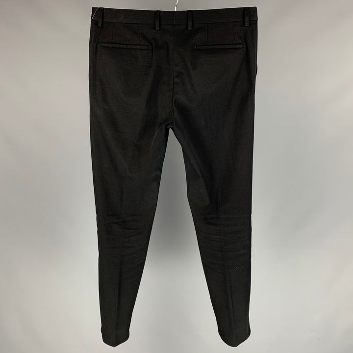 DOLCE & GABBANA Size 34 Black Cotton Zip Fly Dress Pants