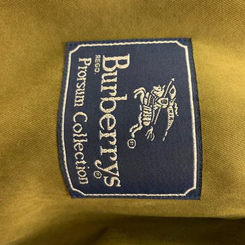 BURBERRY PRORSUM Size 10 Olive Polyester Nylon Double Breasted Coat