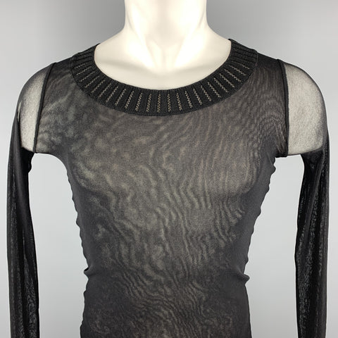 JEAN PAUL GAULTIER SOLEIL Size M Black Polimide Pullover