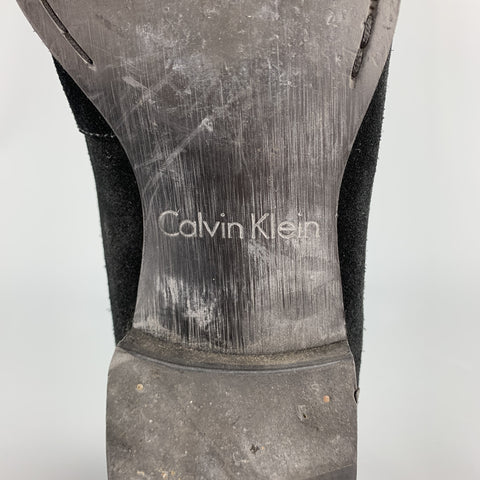 CALVIN KLEIN Size 10 Black Slip On Loafers