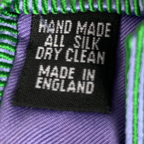 RICHARD JAMES Green Purple Ombre Silk Tie