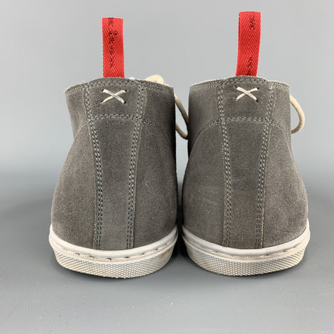 KITON Size 8 Gray Suede Chukka Boot Sneakers