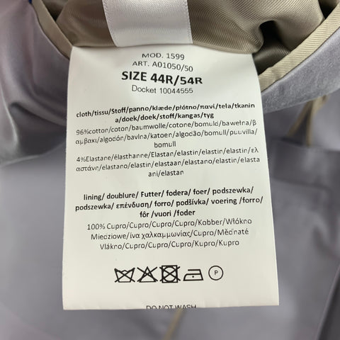 PAUL SMITH Soho Fit Size 44 Regular Lilac Cotton Notch Lapel Sport Coat