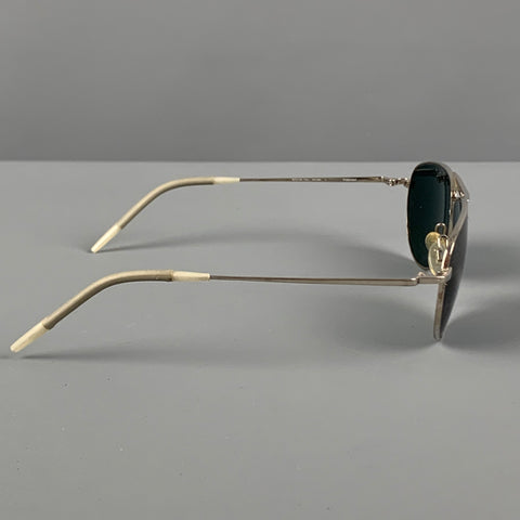 OLIVER PEOPLES Lunettes de soleil polarisées en métal argenté