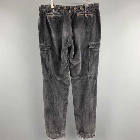 VIKTOR & ROLF Size 36 Gray Solid Cotton Blend Casual Pants