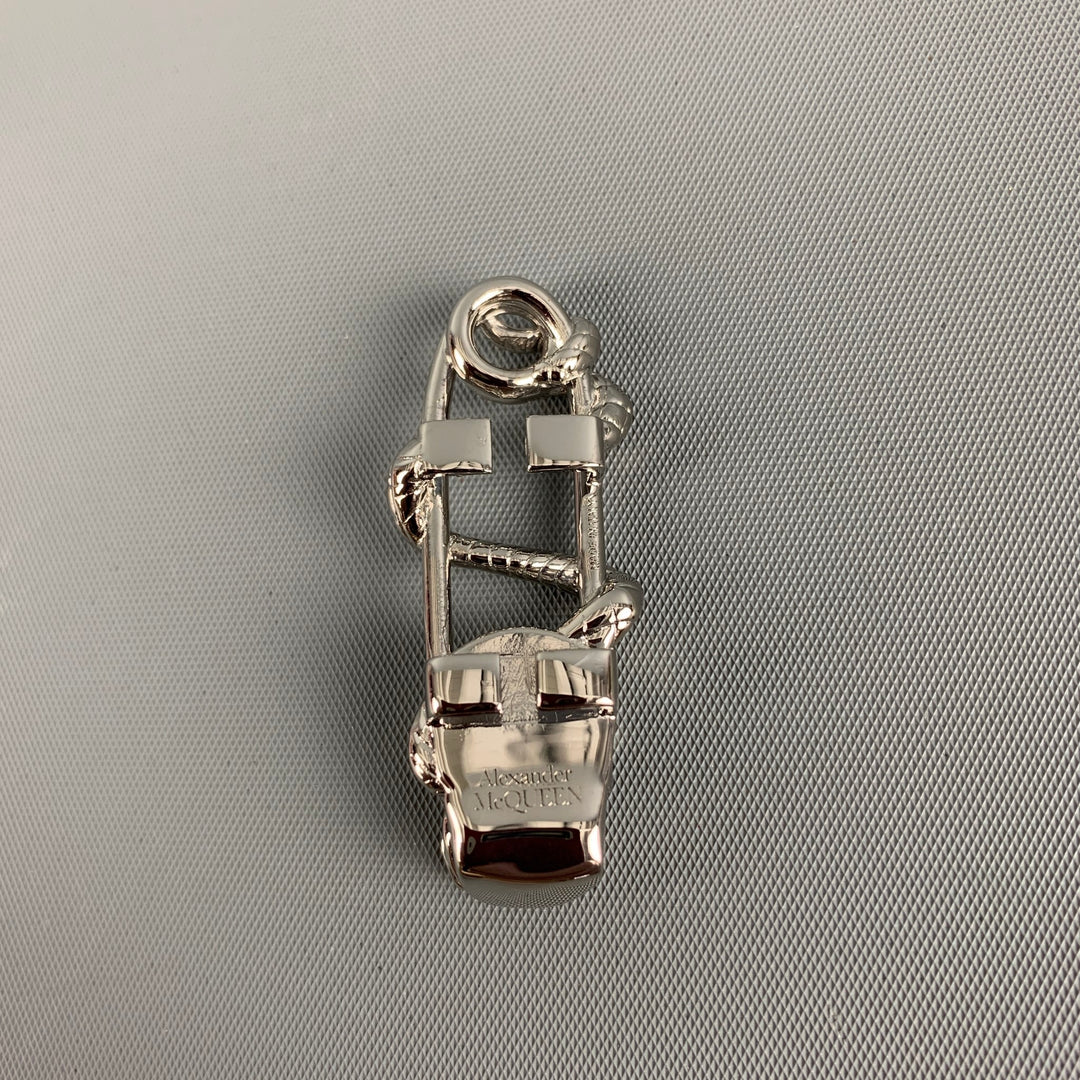 ALEXANDER MCQUEEN Silver Skull Snake Sneaker Charm