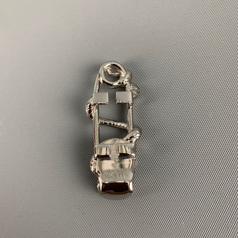 ALEXANDER MCQUEEN Silver Skull Snake Sneaker Charm