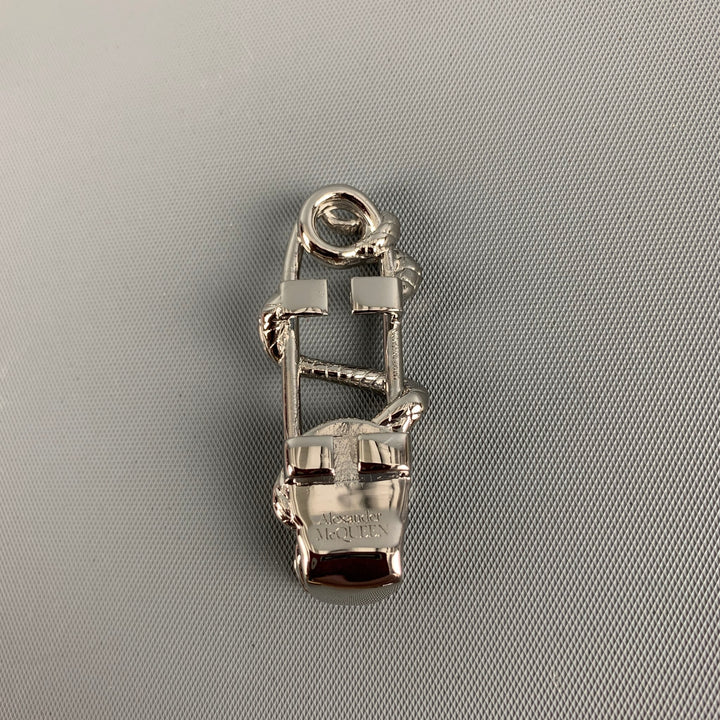 ALEXANDER MCQUEEN Silver Skull Snake Sneaker Charm