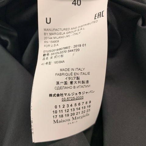 MAISON MARGIELA Size M Black Cotton  Polyester Mixed Fabrics Button Up Shirt