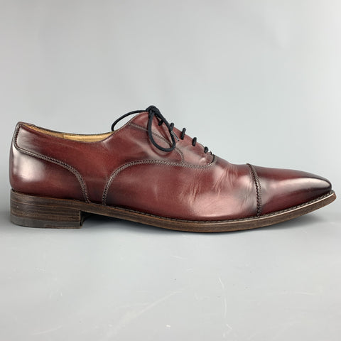 CALZOLERIA HARRIS Taille 13 Chaussures à lacets en cuir antique bordeaux