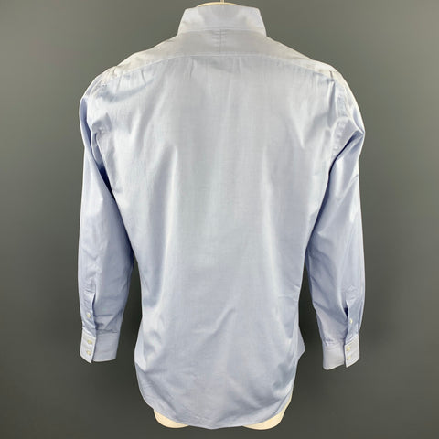 HAMILTON Size L Blue Pinstripe Cotton Button Down Long Sleeve Shirt