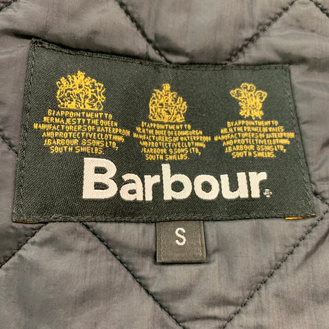BARBOUR Size S Black Zip Snaps Jacket