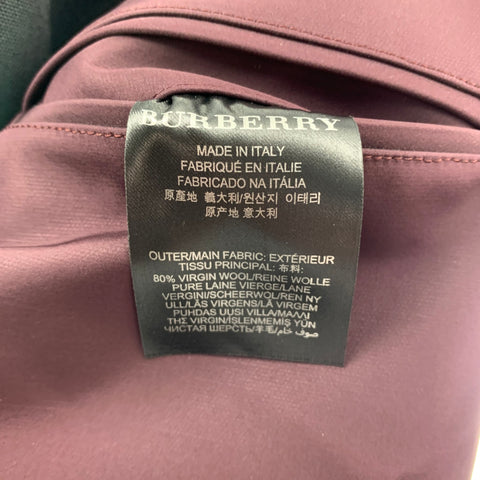 BURBERRY PRORSUM Pre-Fall 2013 Size 46 Purple Raincoat