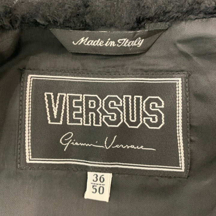 VERSUS by GIANNI VERSACE Size 40 Black Cotton Viscose Vest