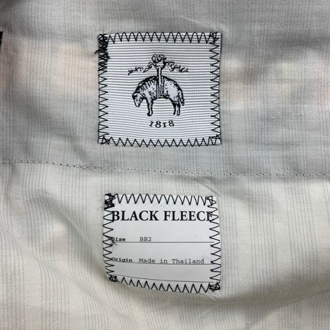 BLACK FLEECE Size 42 Yellow Multi-Color Plaid Cotton Notch Lapel Suit