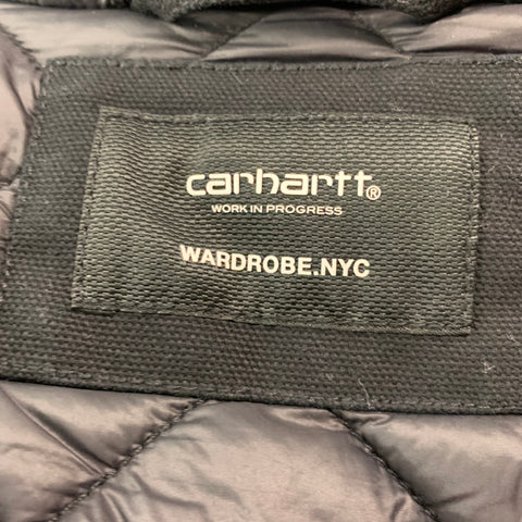 CARHARTT Size XS Black Cotton Nylon Bomber Jacket