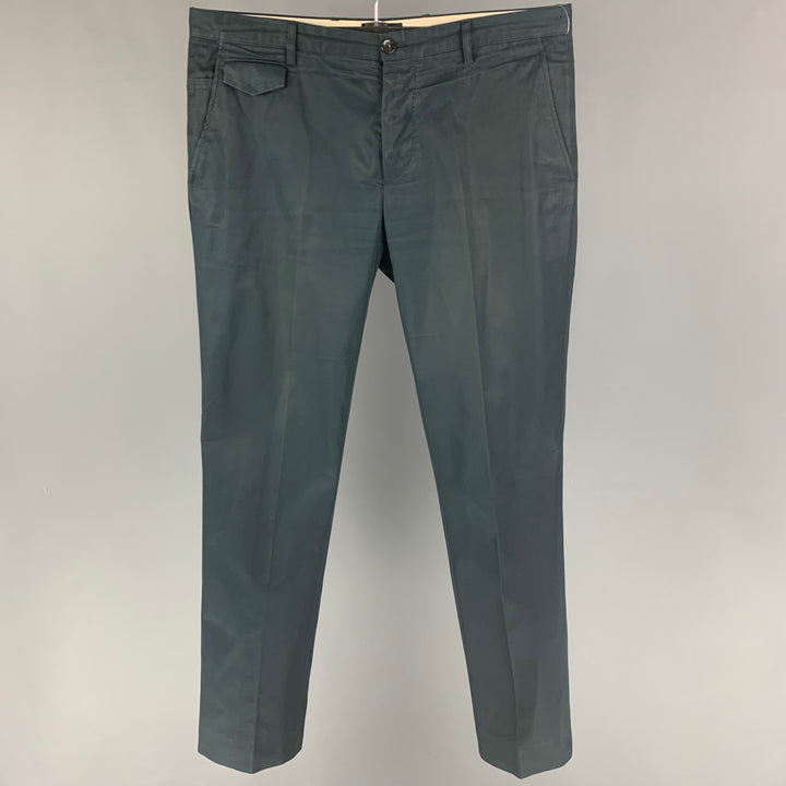 A.P.C. Size L Navy Cotton Button Fly Casual Pants