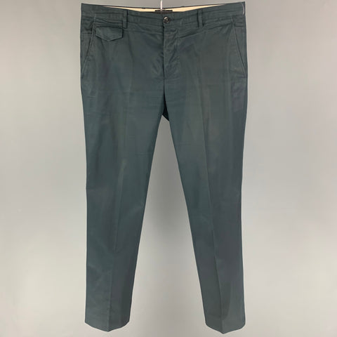 A.P.C. Size L Navy Cotton Button Fly Casual Pants