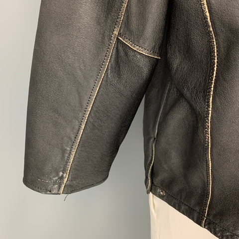 CALVIN KLEIN Size L Black Charcoal Zip Up Jacket