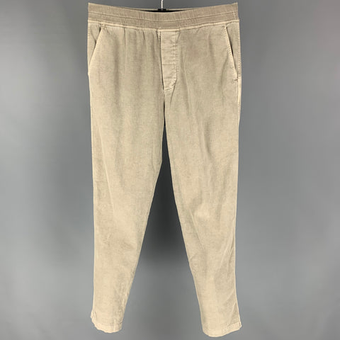 JAMES PERSE Size M Grey Cotton Elastic Waistband Casual Pants