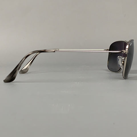 RAY-BAN Silver Metal Chromance Aviator Sunglasses
