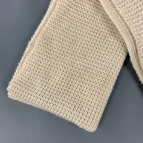 OEUF Cream Knitted Baby Alpaca Circle Infinty Scarf
