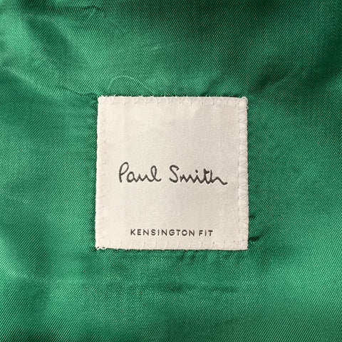 PAUL SMITH Size 40 Aqua Wool Notch Lapel Two Buttons Sport Coat