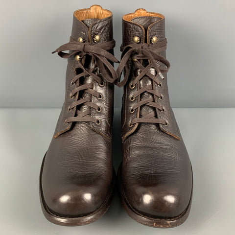 JOHN VARVATOS Size 9.5 Brown Leather Boots