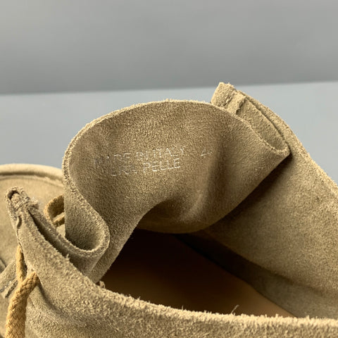 ASTORFLEX Size 10 Taupe Textured Leather Lace Up Boots