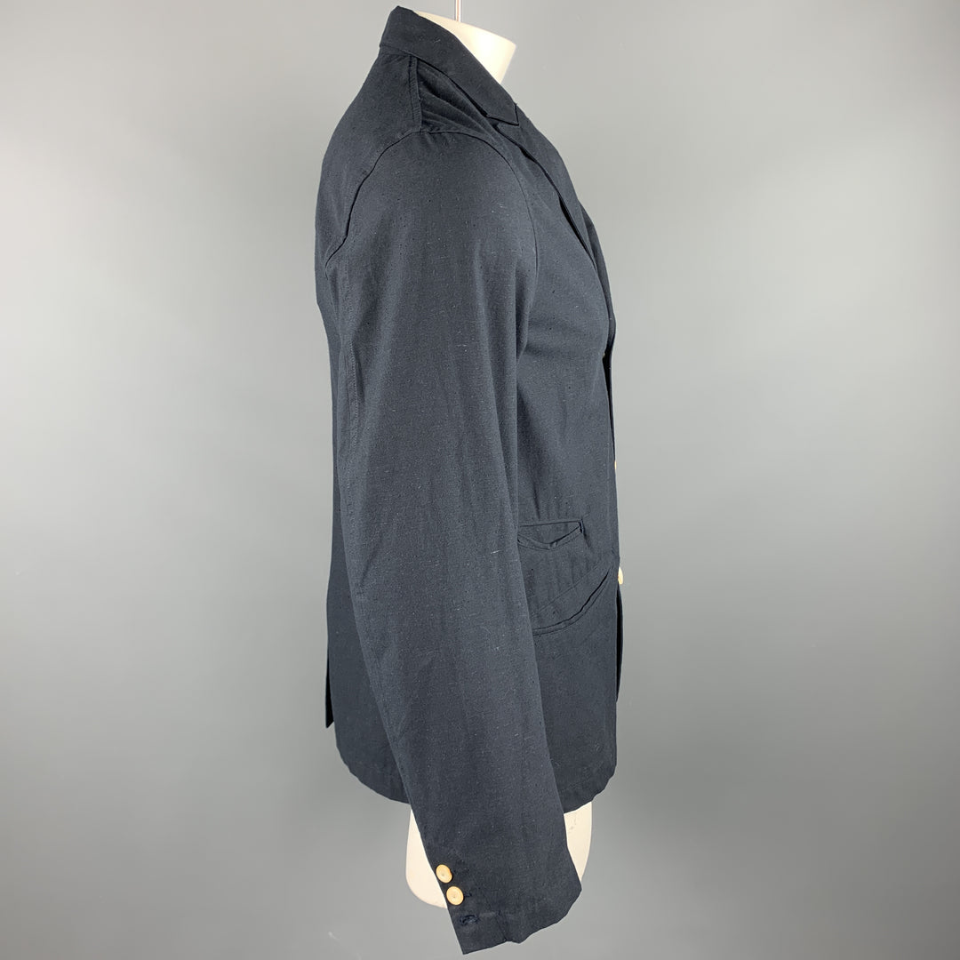 THE LOST EXPLORER Size 42 Navy Cotton Sport Coat