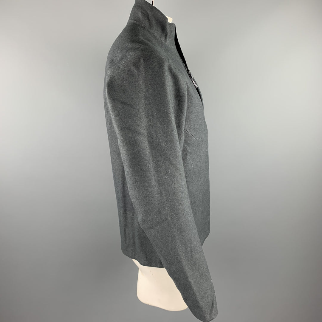 ARCTERYX Size M Slate Wool Zip Up High Collar Diplomat Jacket