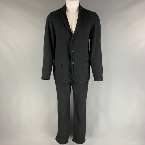 OUR LEGACY Traje con solapa de muesca en mezcla de lana negra talla 38