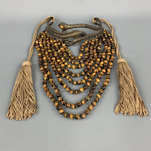 VALENTINO GARAVANI FW 2002 Couture Beaded Drop Snake Choker