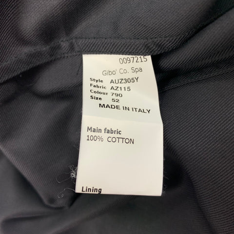 JOHN GALLIANO Size L Black Pleated Cotton Tuxedo Long Sleeve Shirt