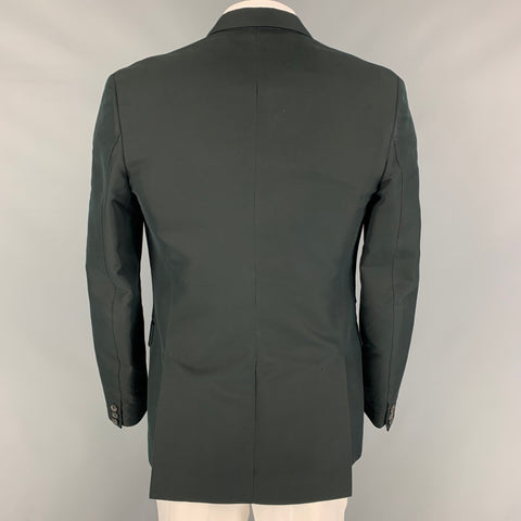 DSQUARED2 Size 42 Black Cotton Silk Peak Lapel Sport Coat