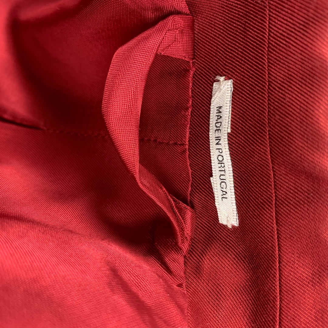 ACNE STUDIOS Size 0 Burgundy Viscose Blend Jacket Blazer