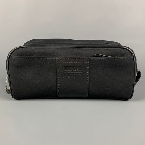 Trousse de toilette en toile noire taille unique COACH