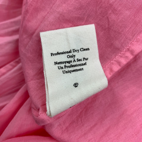 LOVESHACKFANCY Taille 4 Robe longue à volants en nylon rose ombré