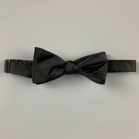 ROBERT TALBOTT Black Silk Bow Tie