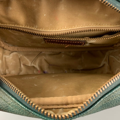 POLO by RALPH LAUREN Black Green Tan Blackwatch Leather Bag