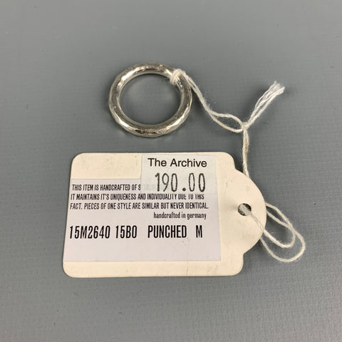 WERKSTATT:MUNCHEN Ring Size 6 Sterling Silver Punched Ring