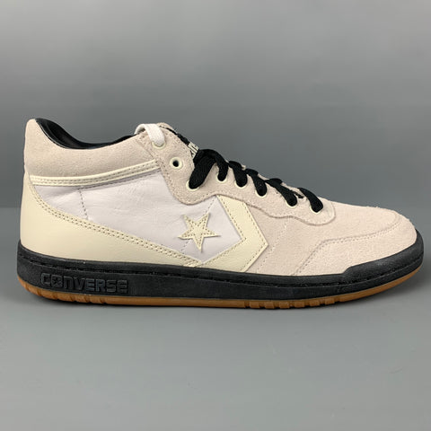 CONVERSE x CARTHARTT WIP Size 9.5 White Black Suede Sneakers