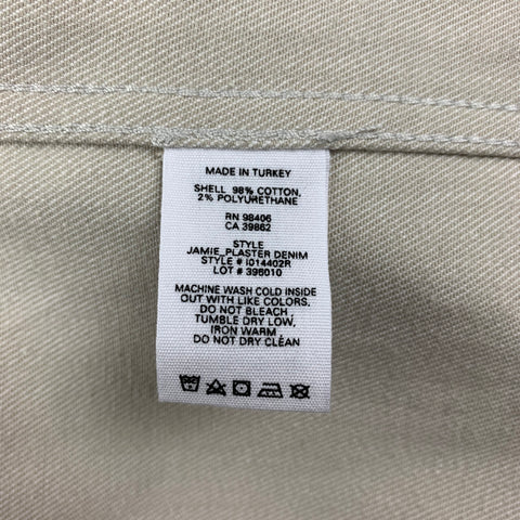 THEORY Size L Off White Cotton Polyurethane Jacket