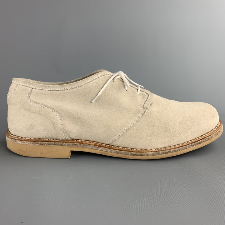 ADAM KIMMEL Size 12 Ivory Suede Lace Up Shoes