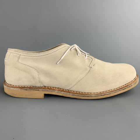 ADAM KIMMEL Taille 12 Chaussures à lacets en daim ivoire